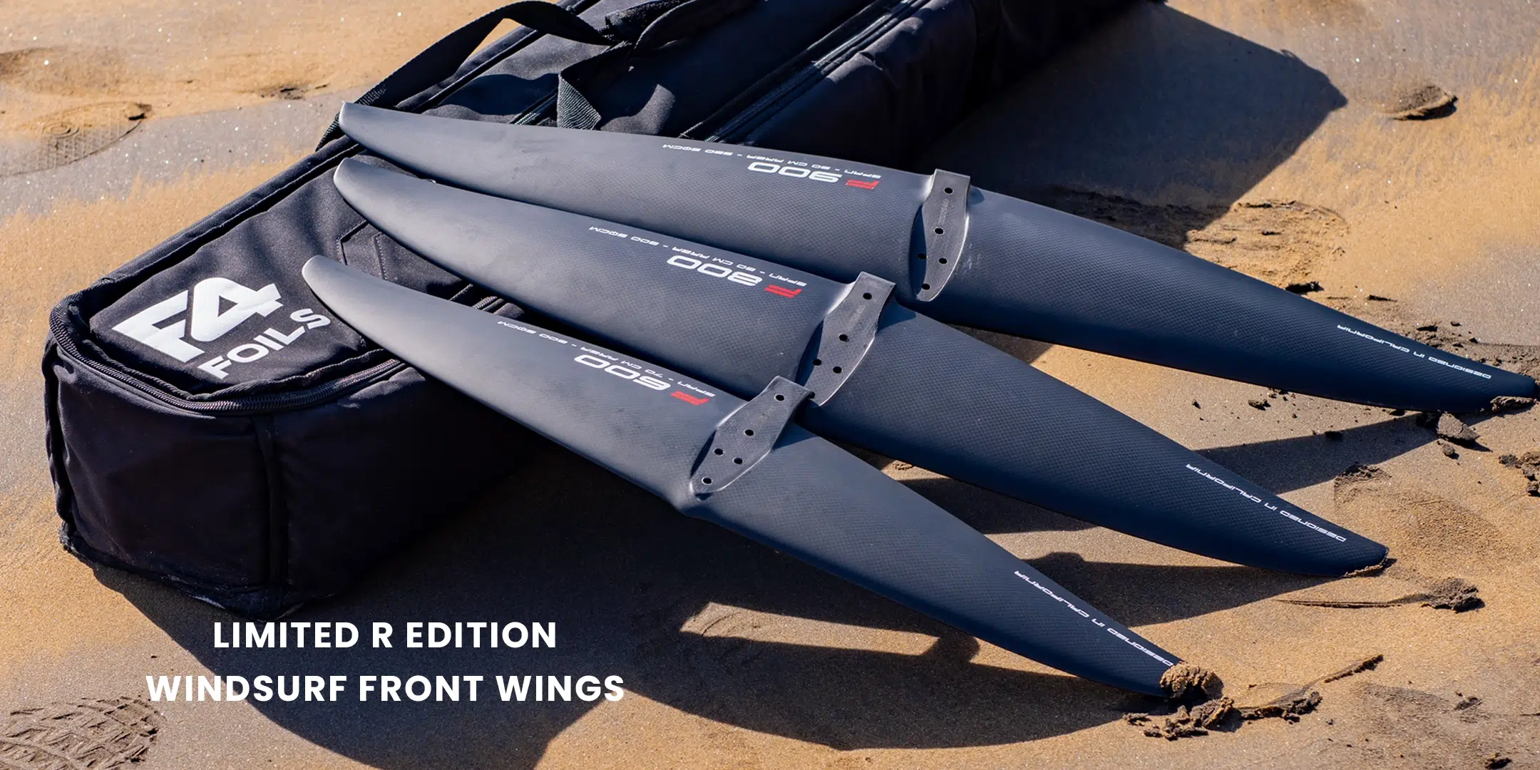 Limited R Edition windsurf front wings F4 Foils Limited edition wings and fuselages