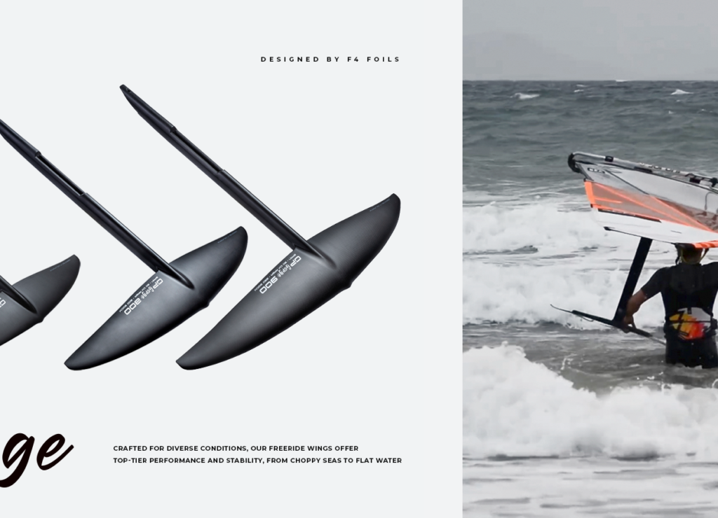 Introducing the F4 Freeride Wings – Gorge 600 800 and 900 F4 Foils - Wingfoil, Windsurf foils, Windwing, Pump, Surf and SUP Hydrofoils