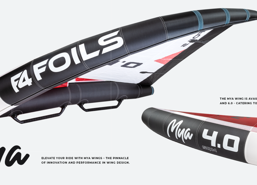 Mya Wings – Available Now for Purchase F4 Foils - Wingfoil, Windsurf foils, Windwing, Pump, Surf and SUP Hydrofoils